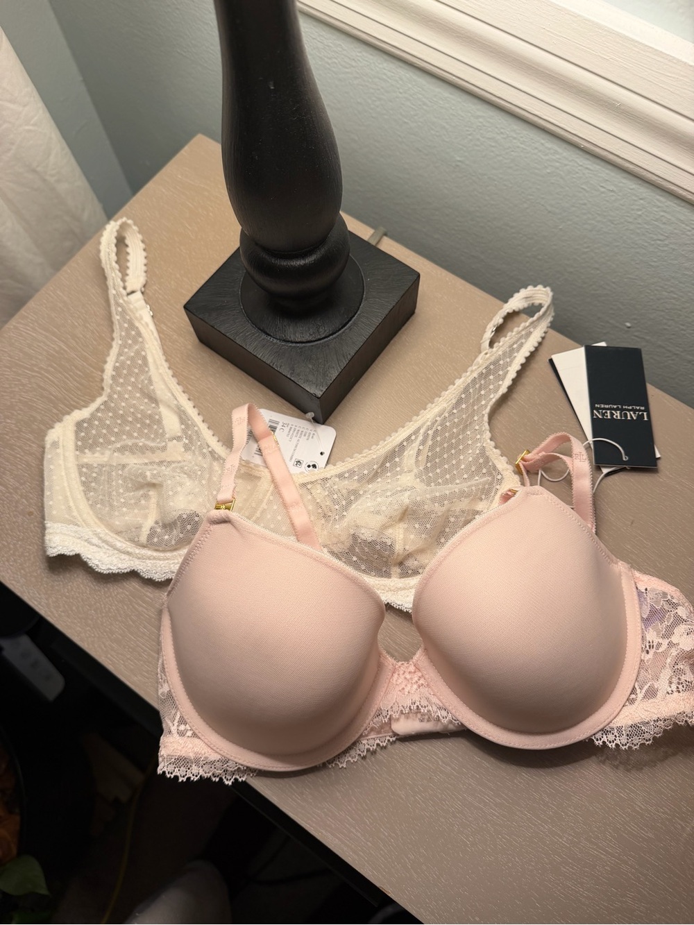 Midweek Mesh Underwire Bra Free People & Ralph Lauren T-Shirt Demi Bra 34c 2 pcs